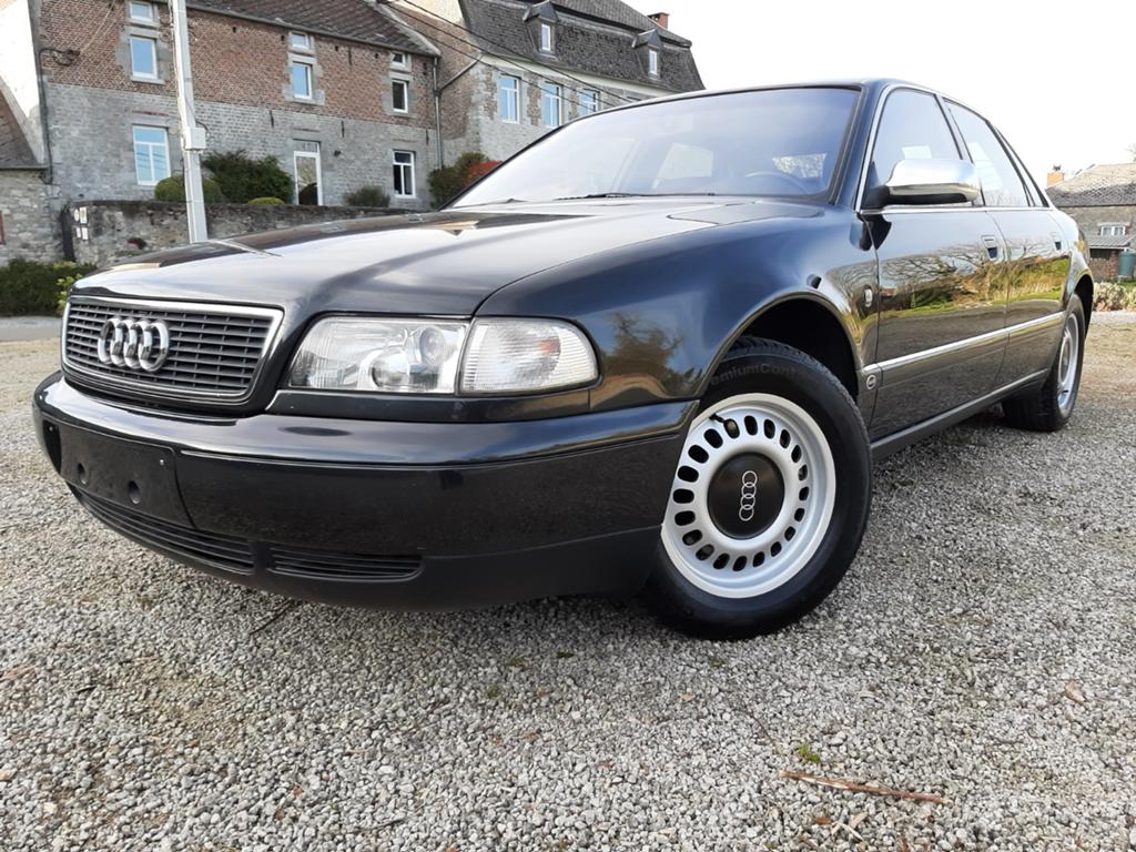 Audi A8 4,2 cm³ Quattro jaar 1995 oldtimer uitgerust met LPG, Auto's, Automaat, 4 deurs, 4200 cc, Zwart