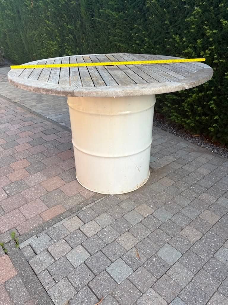 tuintafel rond, Ophalen