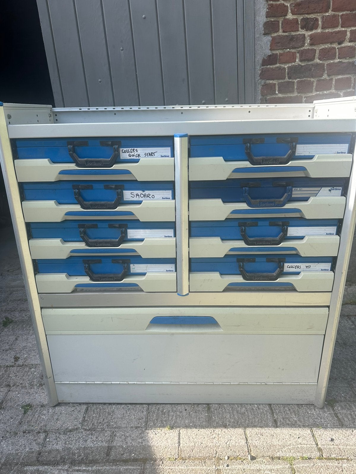 Sortimo armoire avec 8 malettes, Bricolage & Construction, Enlèvement, Utilisé