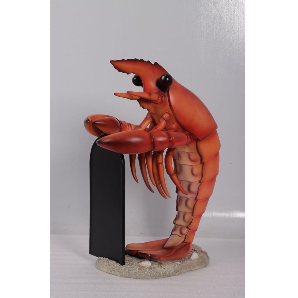 Assiette à menu homard 83 cm - homard avec tableau de menu, Enlèvement, Neuf