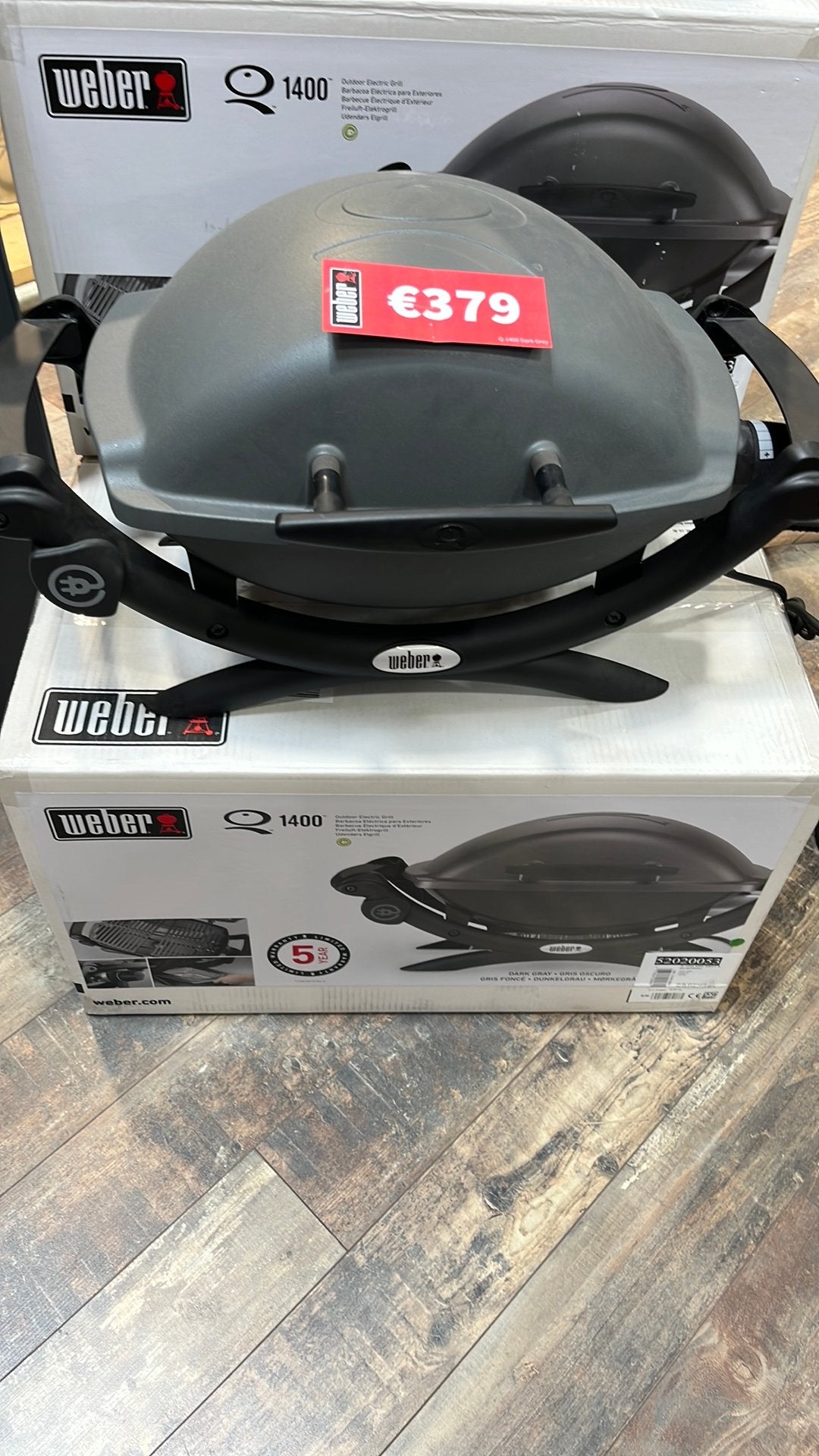 Weber Q1400, Tuin en Terras, Elektrische barbecues, Ophalen, Nieuw