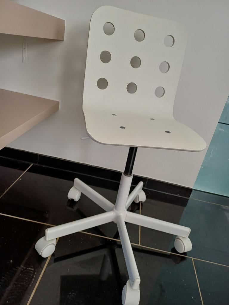 Kinderbureaustoel Ikea, Huis en Inrichting, Ophalen, Gebruikt, Wit, Bureaustoel