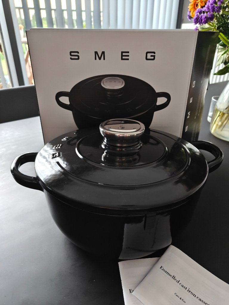 SMEG: kookpot nieuw, Huis en Inrichting, Ophalen, Nieuw, Gietijzer
