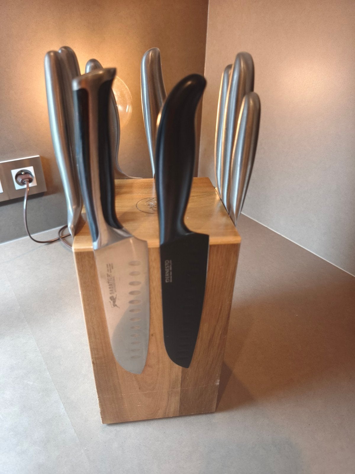magnetisch messenblok + messen, Huis en Inrichting, Ophalen of Verzenden