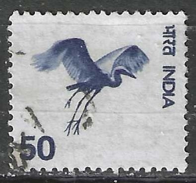 India 1975 - Yvert 446 - Vliegende Kraanvogel (ST), Verzenden, Gestempeld