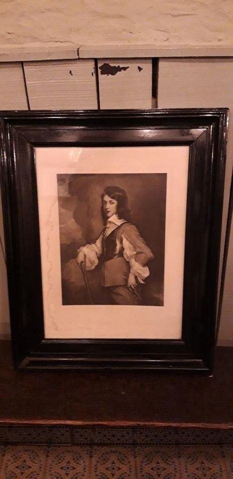 Ets Antoon Van Dyck , eerste helft 20ste eeuw, Ophalen of Verzenden, Ets