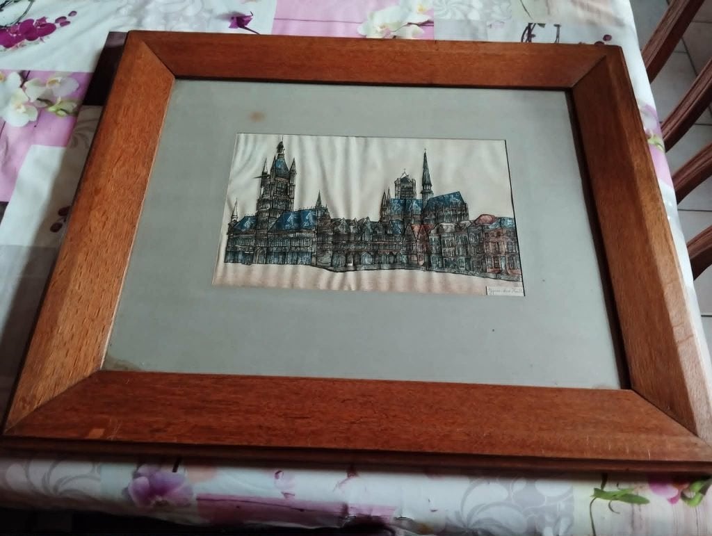 oeuvre originale à partir de timbres postes, Antiquités & Art, Enlèvement