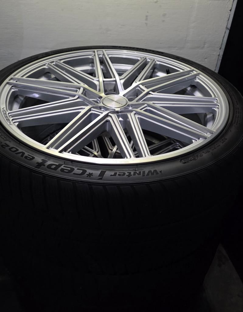 Mooie set Originele Vossen 20inch mt Hankook winterice 5x112, Autos : Pièces & Accessoires, Pneus & Jantes, Enlèvement, Pneu(s)