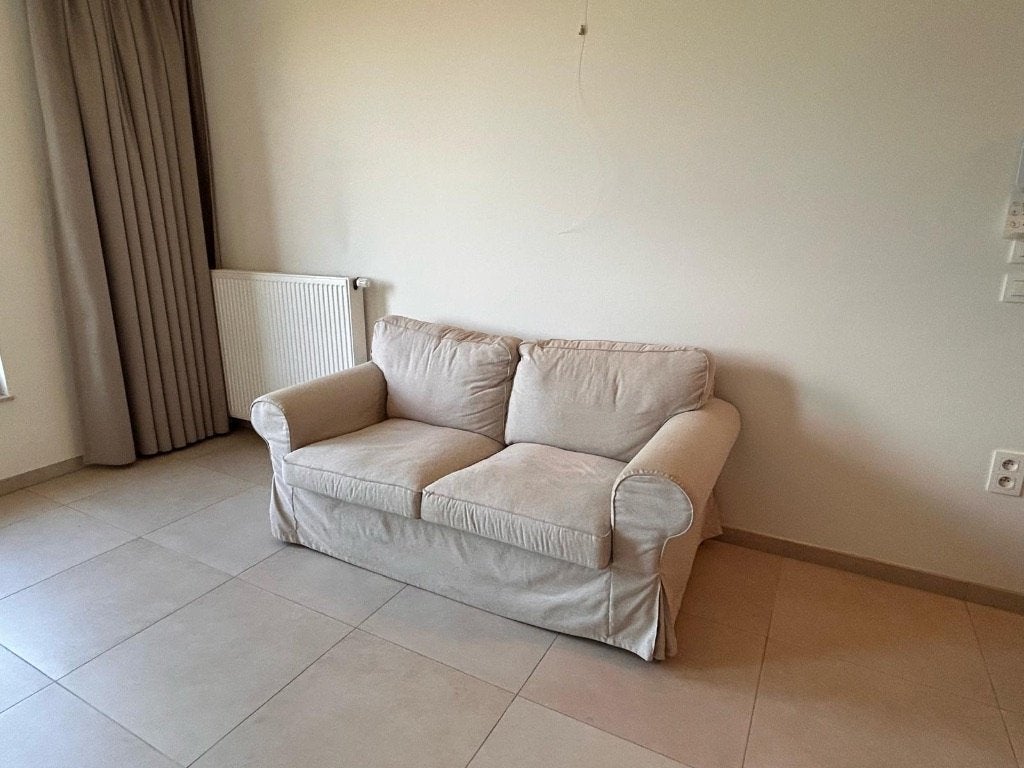IKEA Ektorp 2 zitsbank met beige bekleding, Ophalen, Gebruikt, 150 tot 200 cm, Tweepersoons