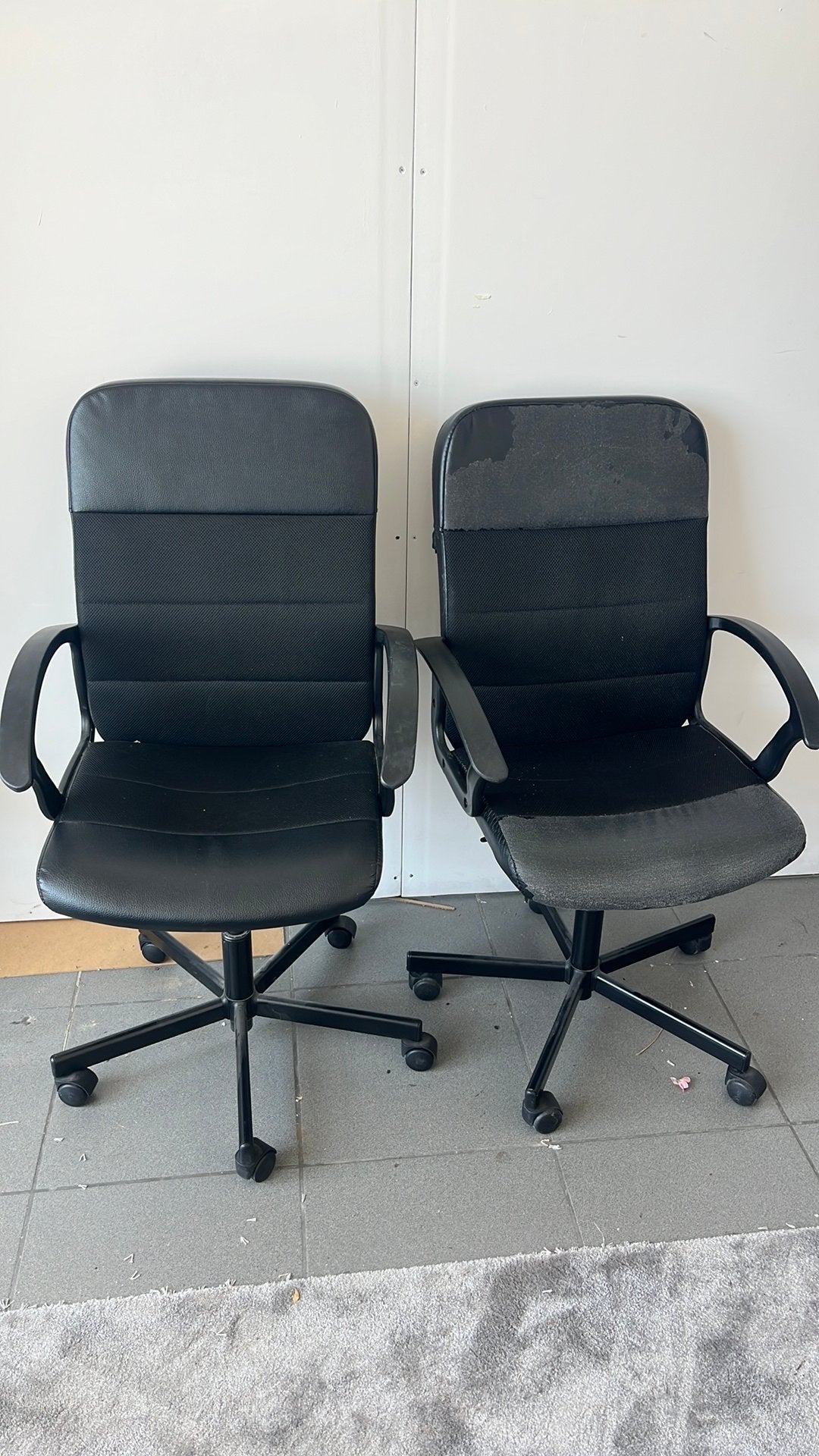 2 x Bureaustoelen zwart, Enlèvement, Comme neuf, Noir