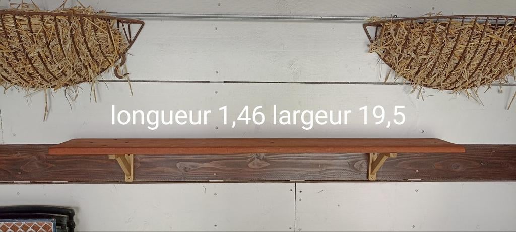 Ancienne étagère en bois
Longueur 146
Largeur 19, Enlèvement