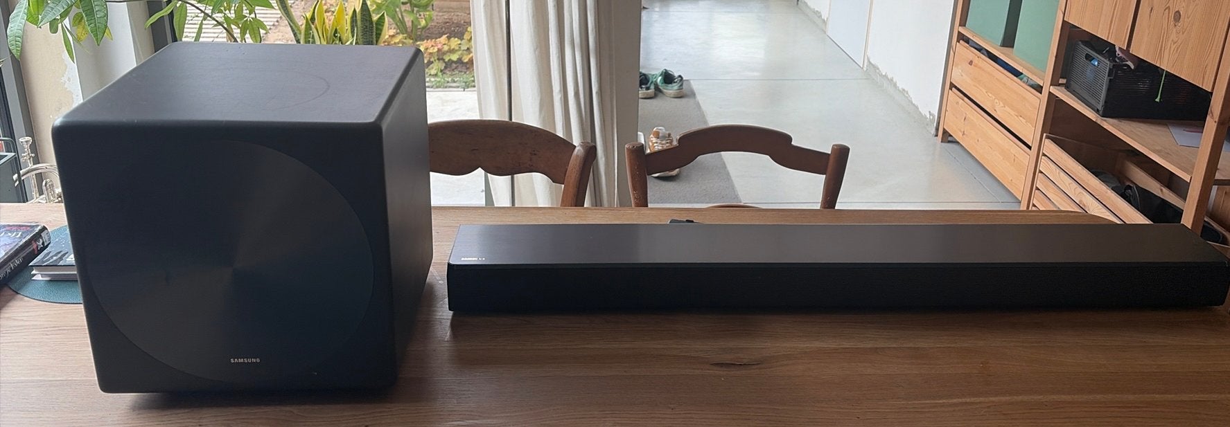 Soundbar + actieve draadloze subwoofer samsung, Audio, Tv en Foto, Ophalen, Zo goed als nieuw