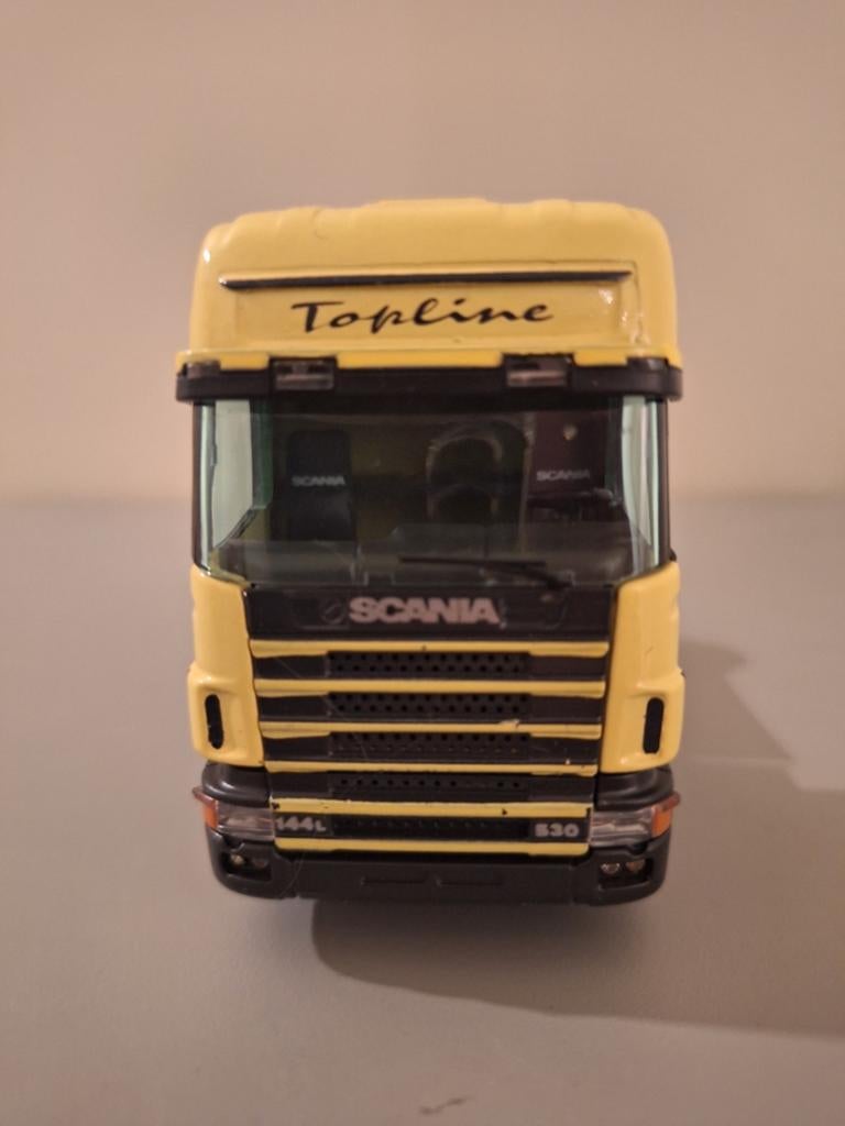 Scania Topline met aanhangwagen, Hobby en Vrije tijd, Modelauto's | 1:50, Ophalen