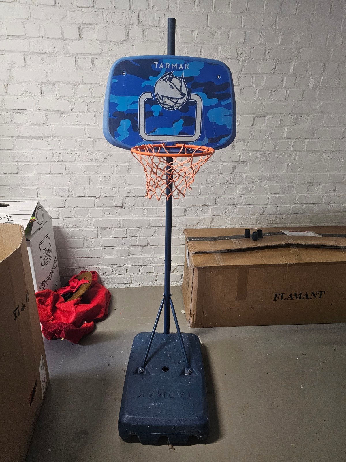 basketbalpaal op voet  TARMAK, Ophalen, Gebruikt