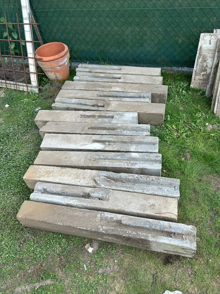 gratis betonplaten en betonpalen, Enlèvement, Utilisé
