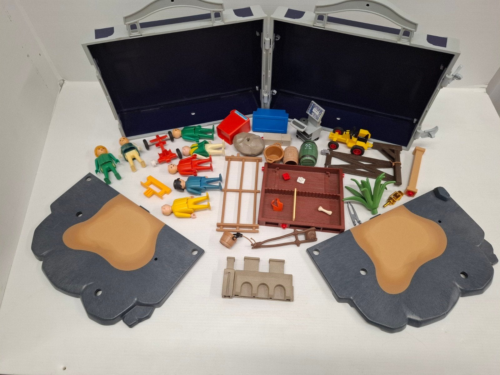 Playmobil piratenkoffer met allerlei losse onderdelen, Kinderen en Baby's, Gebruikt, Losse onderdelen, Overige typen, Ophalen of Verzenden