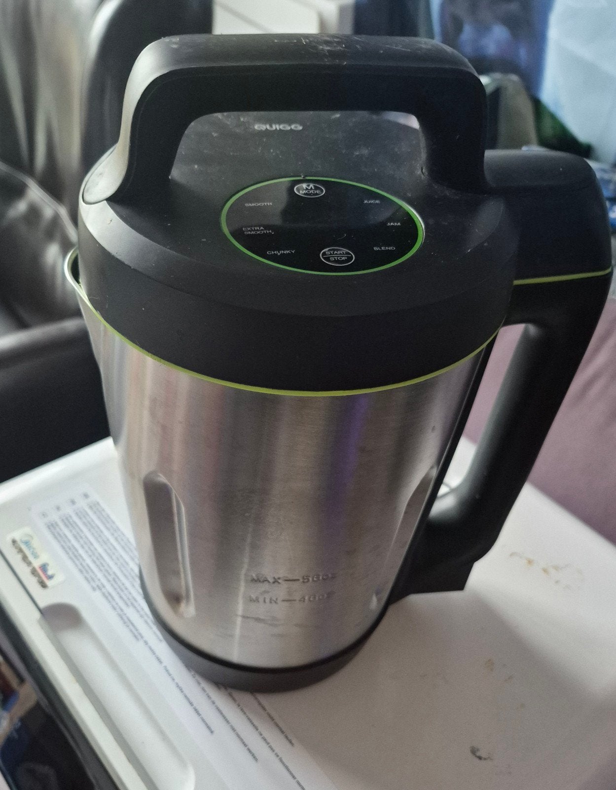 Quigg Soepmaker / Soup Maker – RVS – In perfecte staat!, Electroménager, Mélangeurs de cuisine, Enlèvement