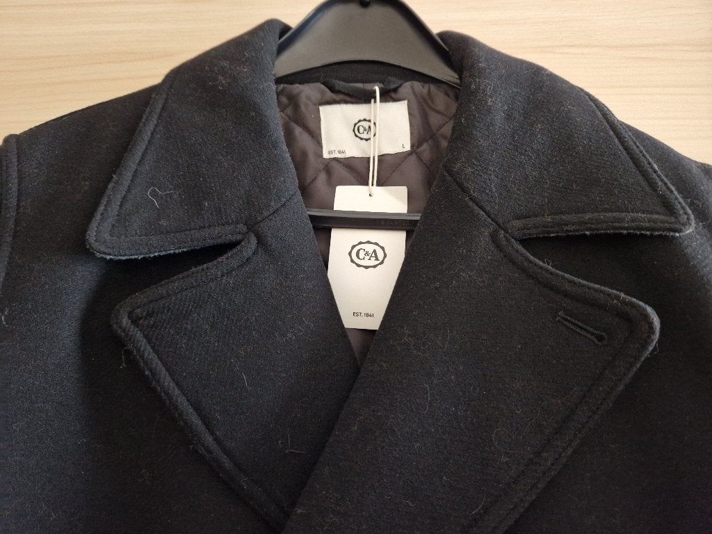 zwarte wintermantel voor man, Kleding | Heren, Maat 52/54 (L), Zwart, Nieuw, C&A