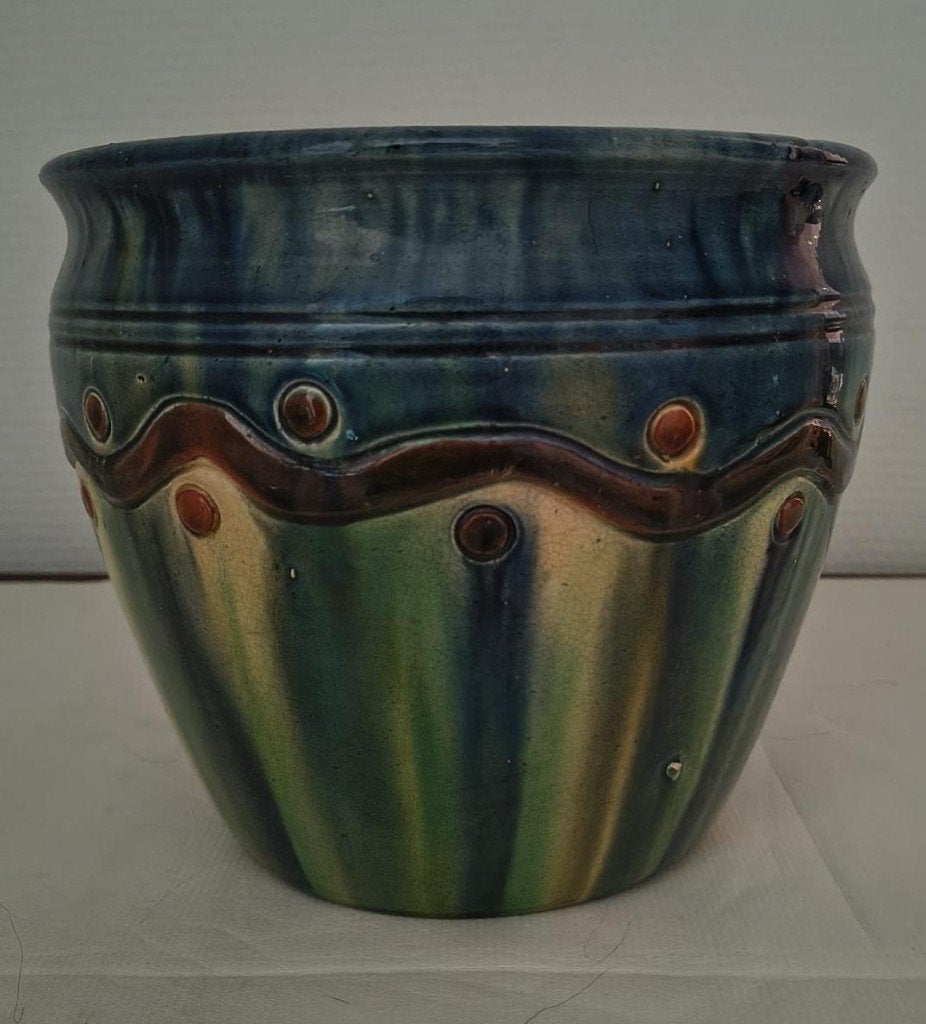 keramieken bloempot vintage, Antiek en Kunst, Ophalen