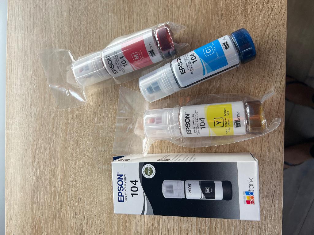Inktflessen Epson 104 ecotank, Ophalen, Nieuw