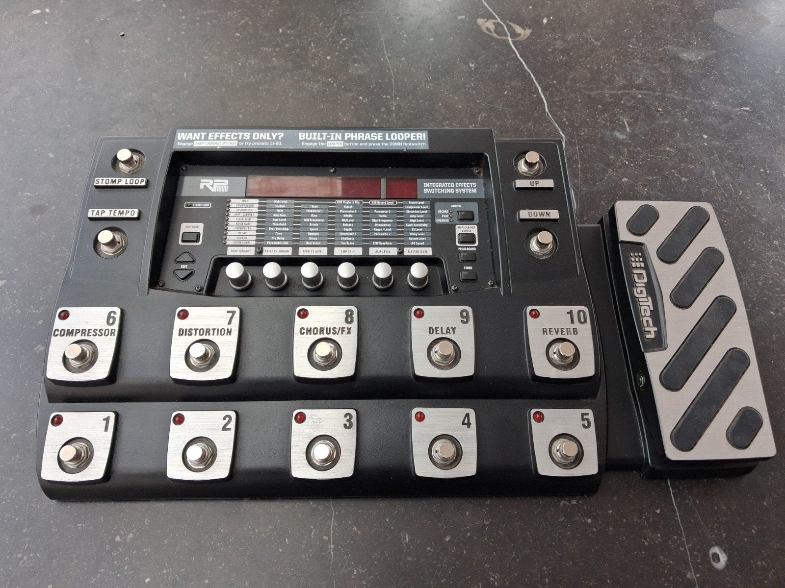pédalier multi effets digitech rp 1000, Muziek en Instrumenten, Ophalen, Zo goed als nieuw