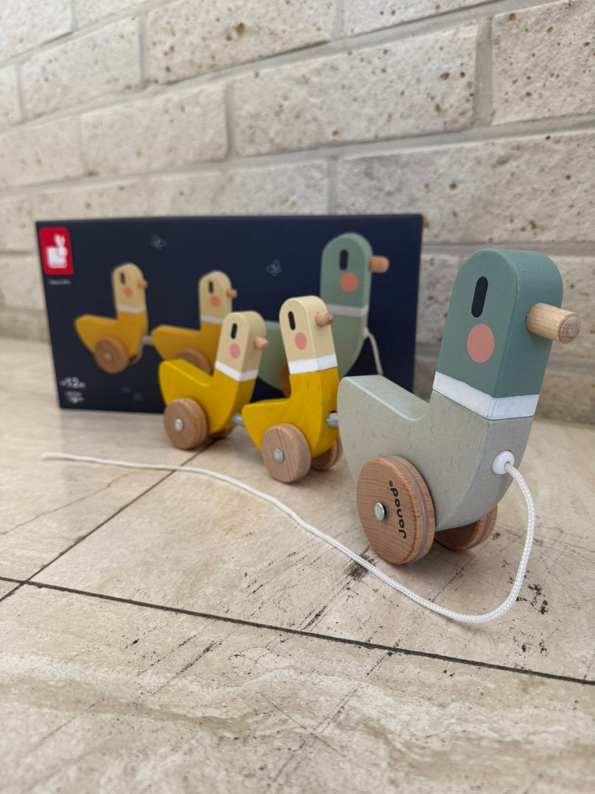 Janod Sweet Cocoon trekfiguur eenden | Nieuw + doos, Enlèvement ou Envoi, Neuf, Jouet à Pousser ou Tirer