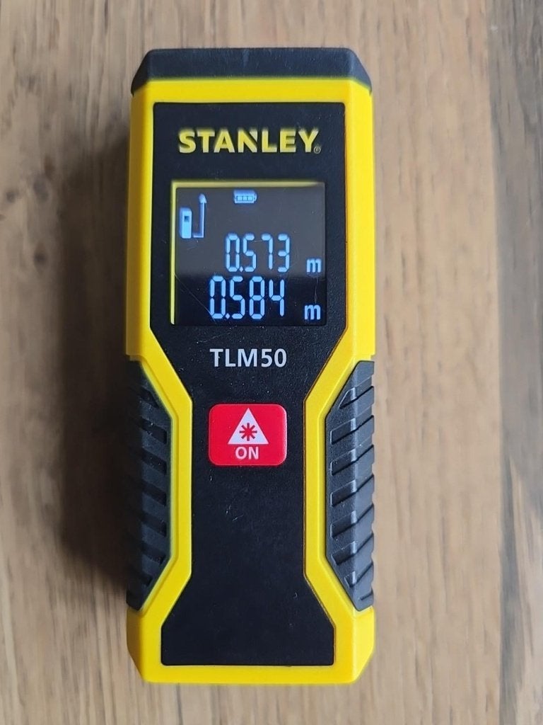Télémètre laser Stanley TLM50 – 15 m, Enlèvement ou Envoi, Comme neuf, Distance