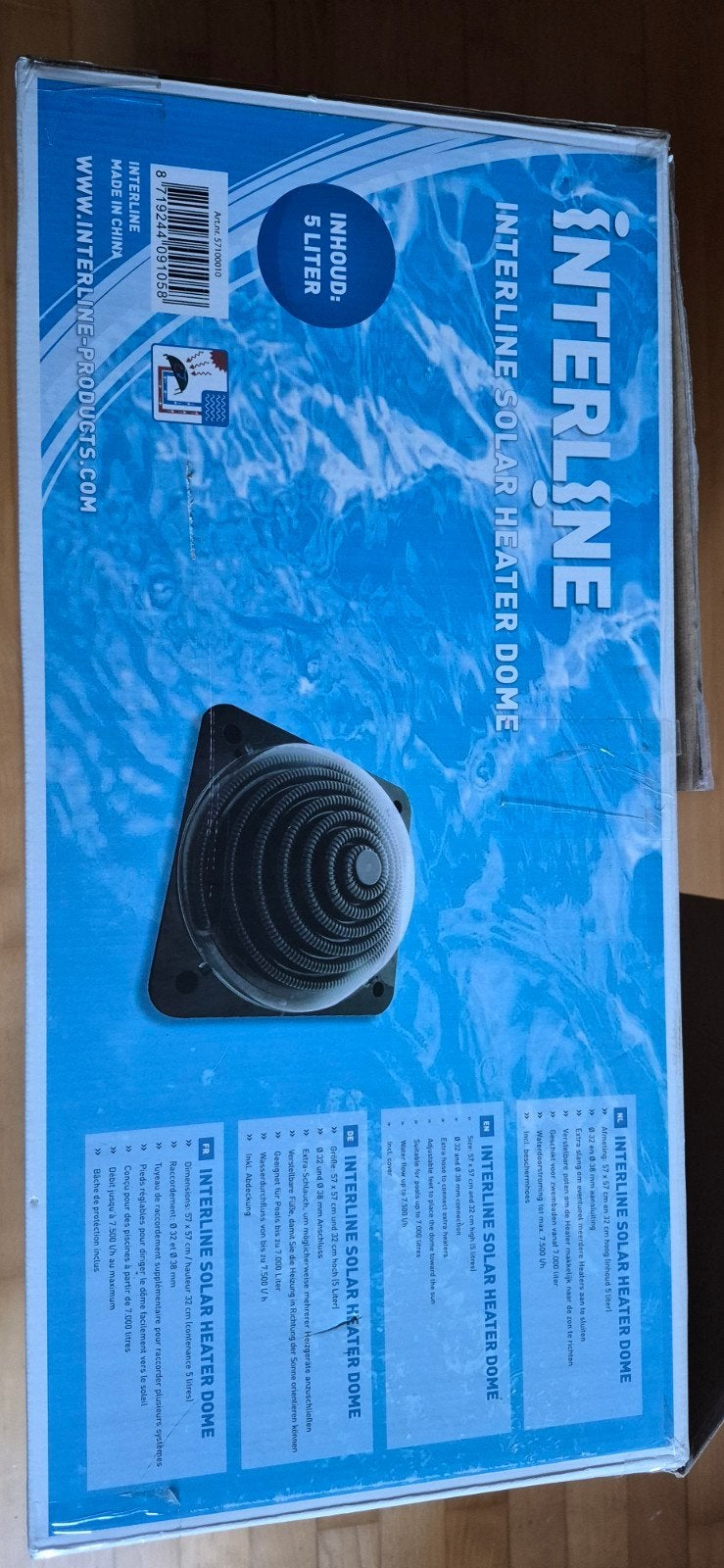 zwembad verwarmer, Ophalen