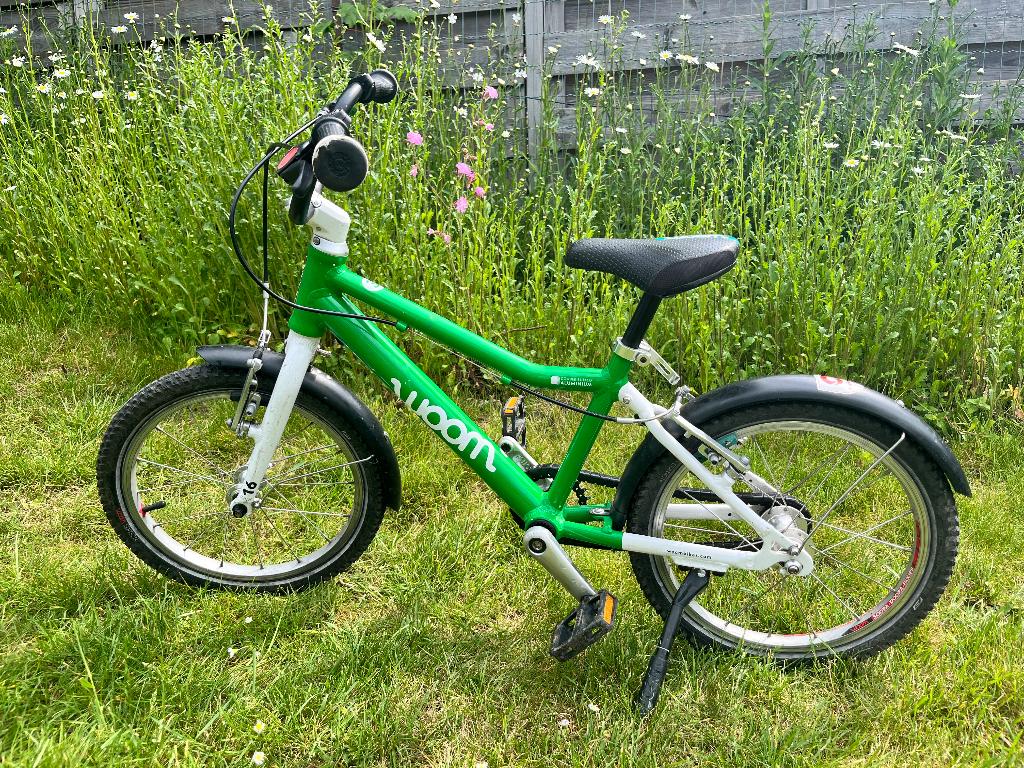 Woom 3 vert – Vélo enfant 16 pouces, Fietsen en Brommers, Fietsen | Kinderfietsjes, Ophalen, Velgrem, Woom, 16 tot 20 inch