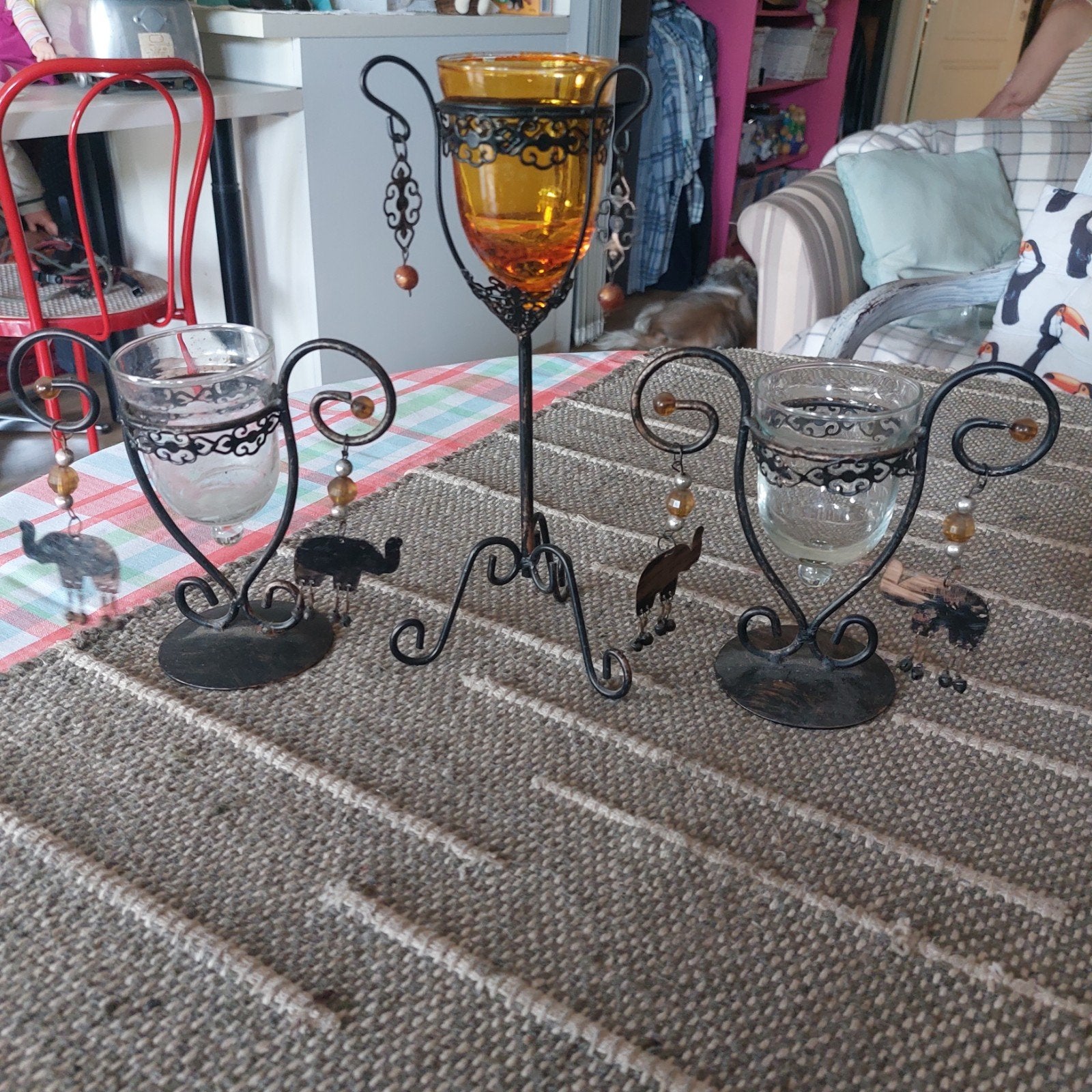 3 mooie kandelaars, Huis en Inrichting, Woonaccessoires | Kandelaars en Kaarsen, Ophalen