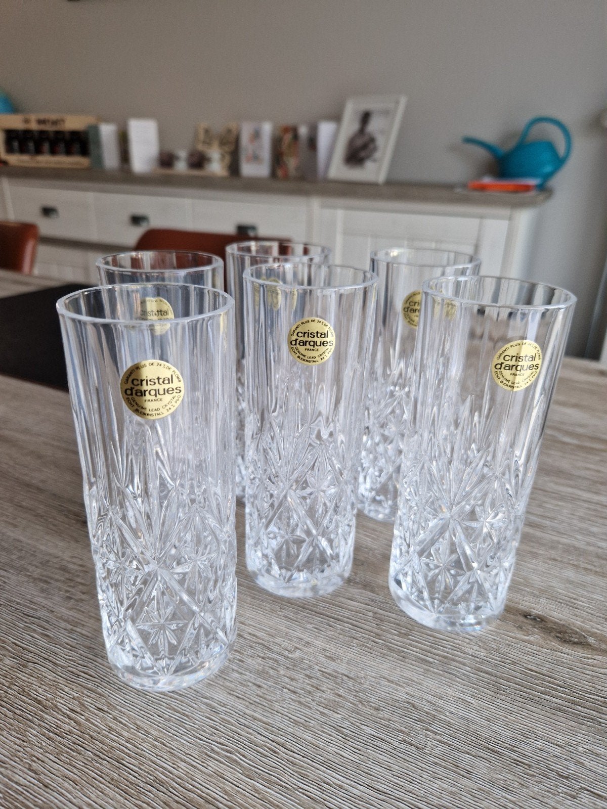 Kristalen glazen Cristal d'Arques, Ophalen, Nieuw