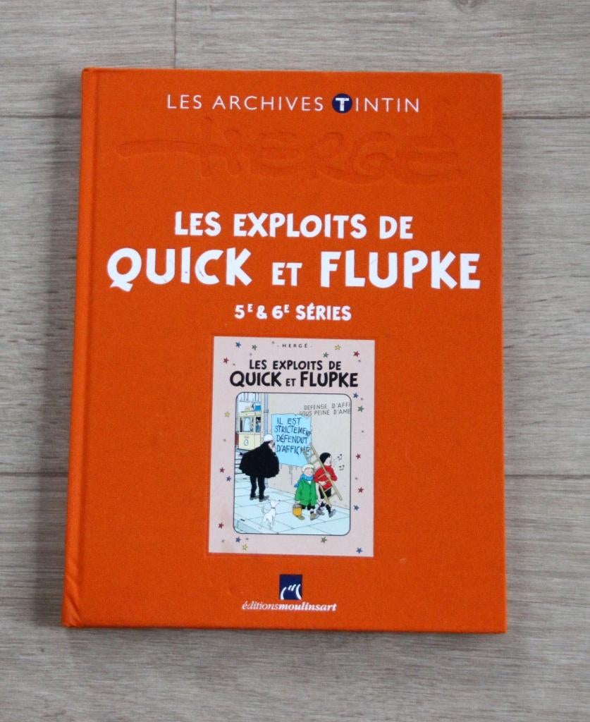 Les archives Tintin Quick et Flupke série 5+6 Hergé Kuifje, Verzenden, Zo goed als nieuw, Herge