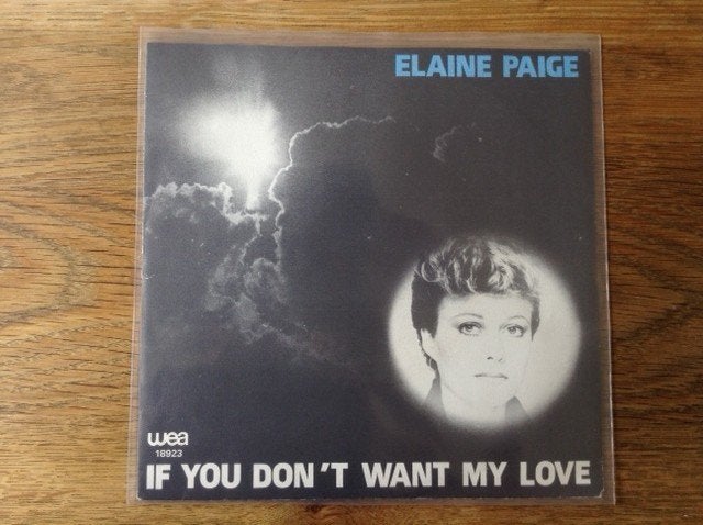 single elaine paige, Enlèvement ou Envoi, 7 inch, Pop, Housse de protection extérieure