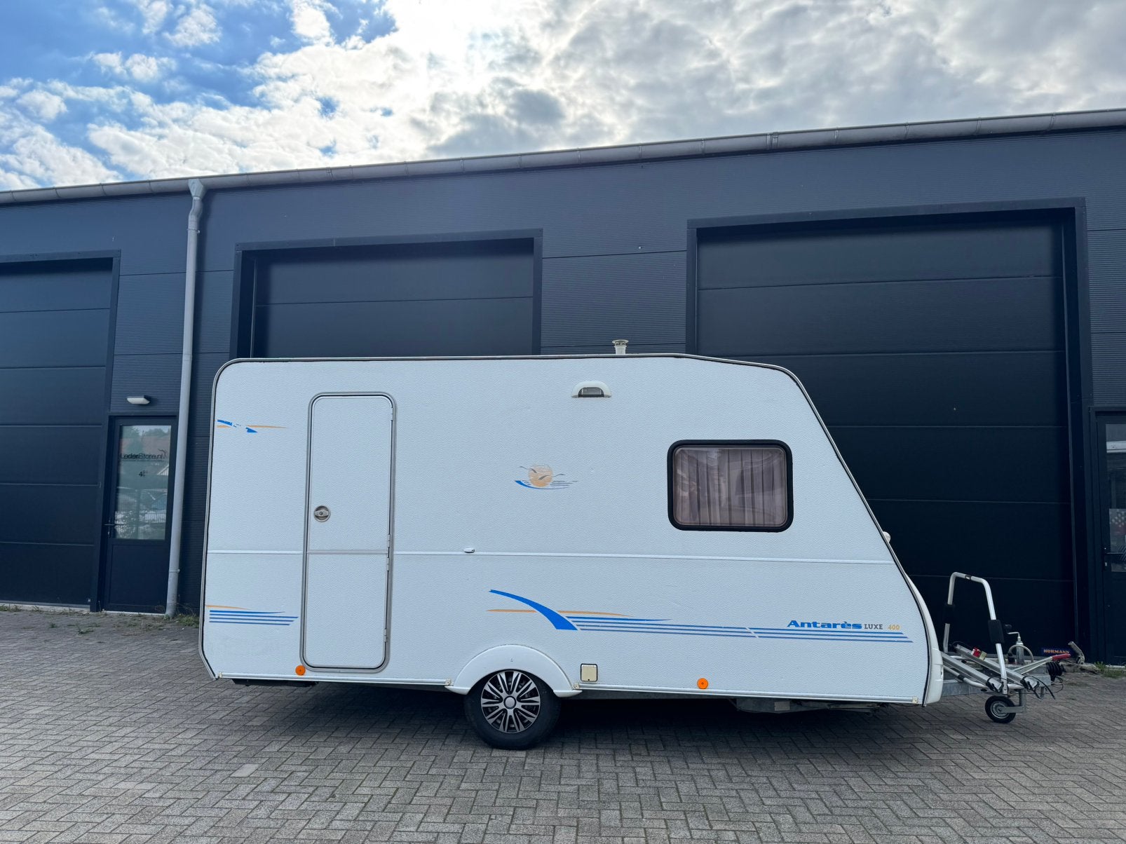 Caravelair 400 Antares 2003 voortent luifel fietsdrager, Vast bed, Bedrijf, Luifel, Caravelair