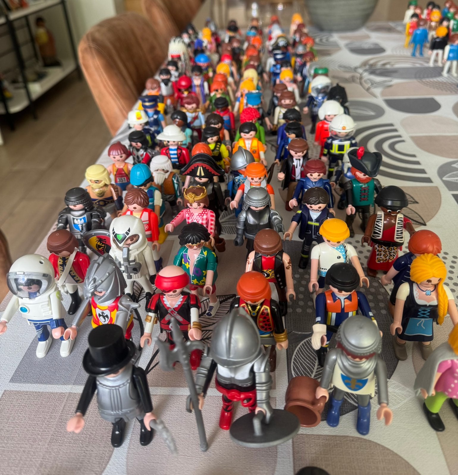 114 popjes en toebehoren van playmobil jaren 90, Ophalen of Verzenden, Gebruikt