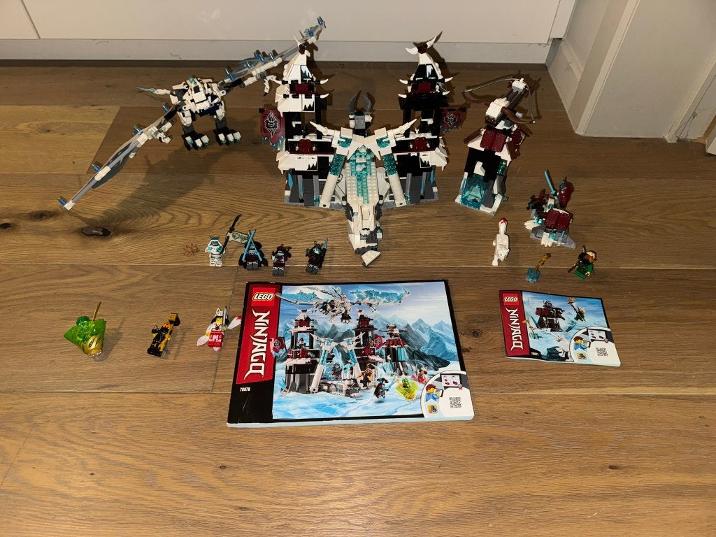 Lego Ninjago 70671 + 70678 Castle of the Forsaken Emperor, Gebruikt, Inclusief instructies, Lego, Ophalen of Verzenden