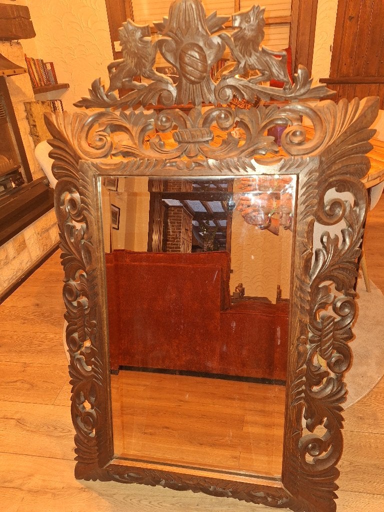 Spiegel in Renaissance-stijl, Ophalen, Handgemaakt, Wanddecoratie, 1 meter - 2 meter
