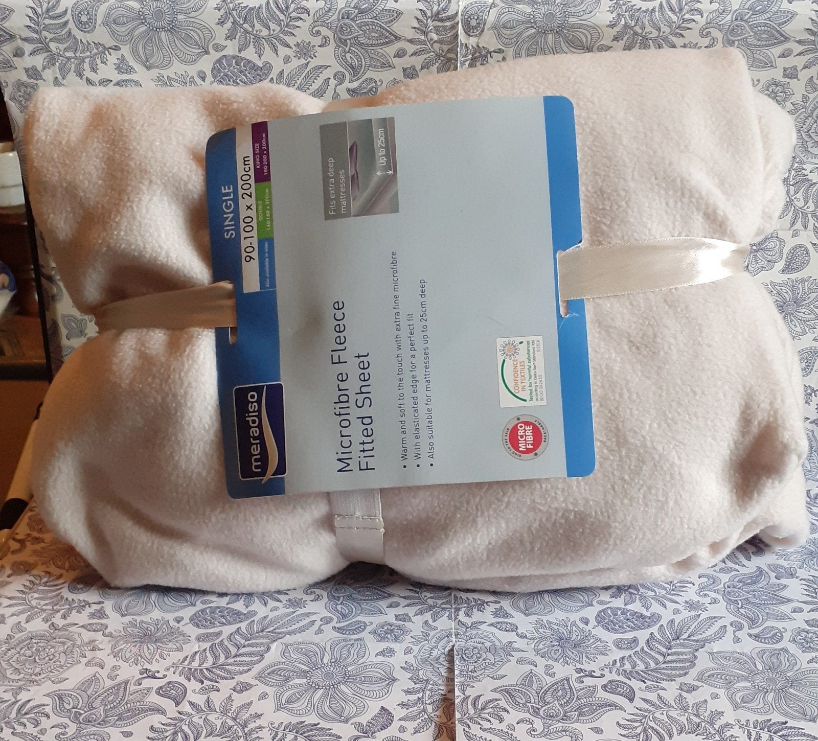 drap housse 1 personne en micropolaire couleur beige, Eenpersoons, Nieuw, Ophalen of Verzenden, Overige merken