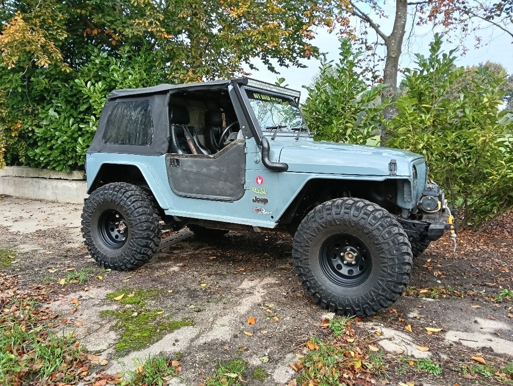 Jeep Wrangler RHD tj 4.0 offroad klaar arb rcv LCG build, Auto's, Zwart, 4000 cc, Leder, Bedrijf