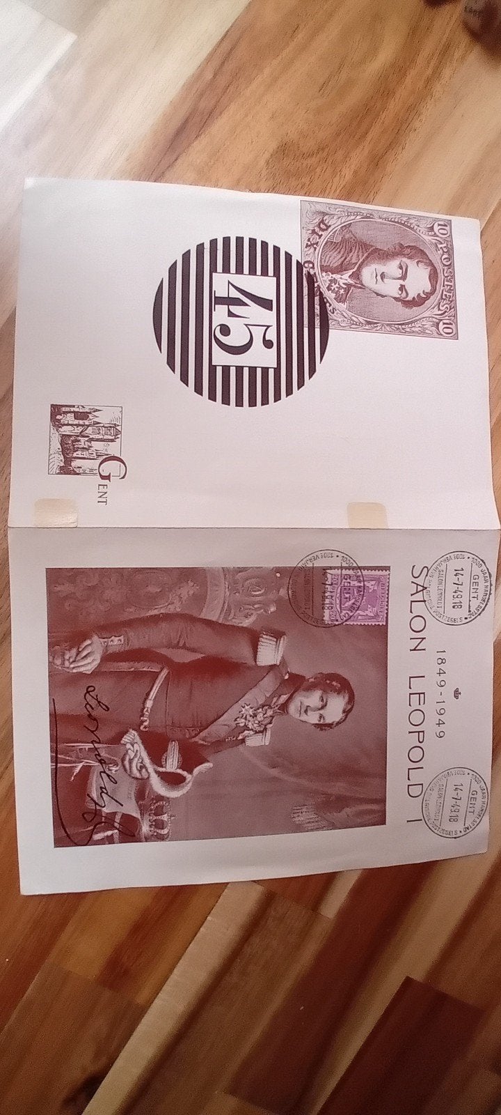 postzegels 100 jaar.   Bieden., Enlèvement ou Envoi, Affranchi, Oblitération 1er jour, Maison royale
