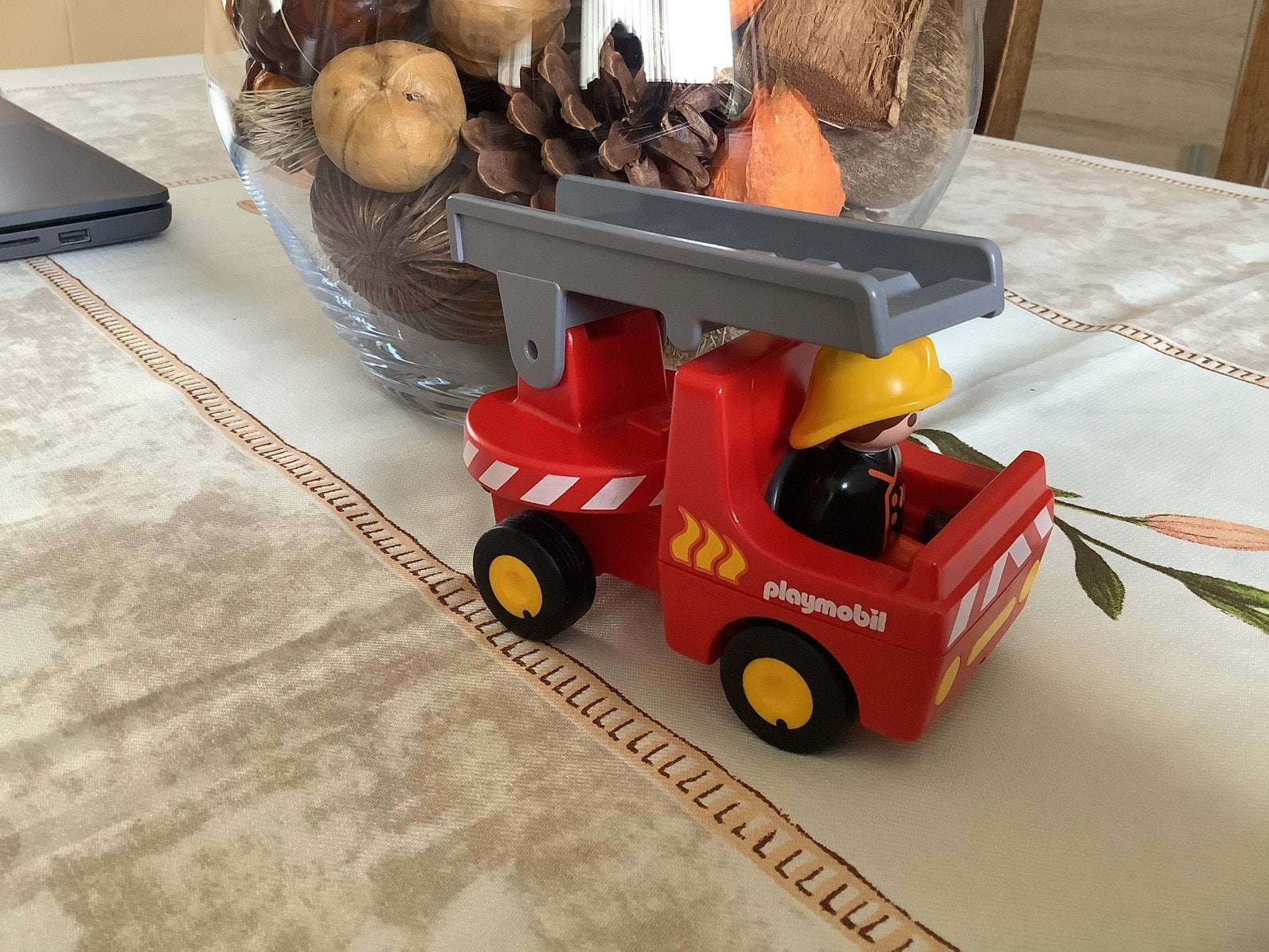 Camion de pompiers et homme, Enlèvement, Comme neuf, Kit complet