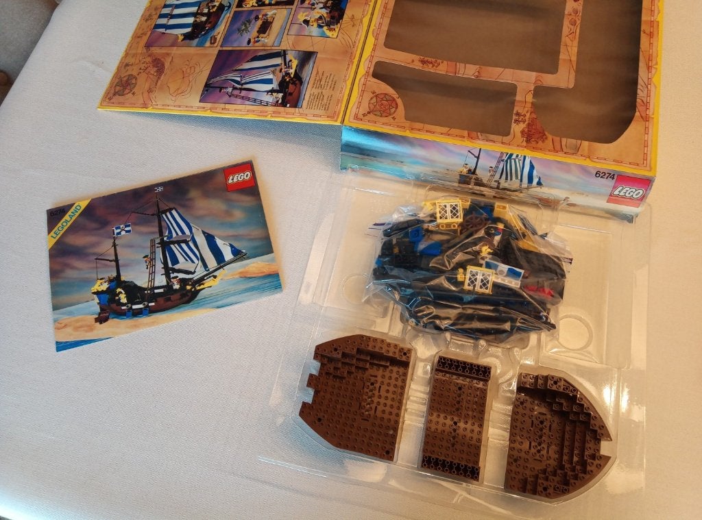 LEGO Pirates 6274 Caribbean Clipper MET DOOS EN INNER TRAY, Lego, Zo goed als nieuw, Compleet, Complete set