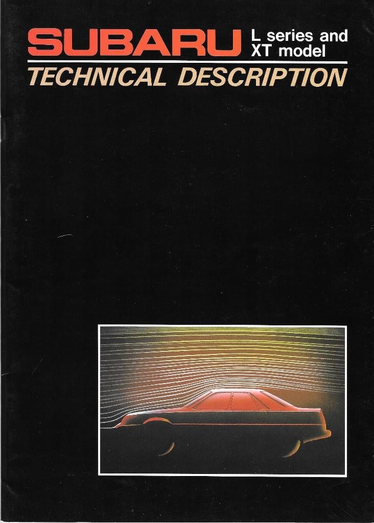SUBARU L / XT technische dealerbrochure, Ophalen of Verzenden, Zo goed als nieuw, Overige merken