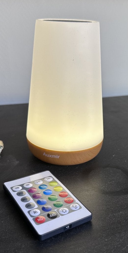 Lampe LED RGB tactile Auxmir + télécommande - multicolore, Autres culots, 25 cm, Sans fil, Lampe de bureau