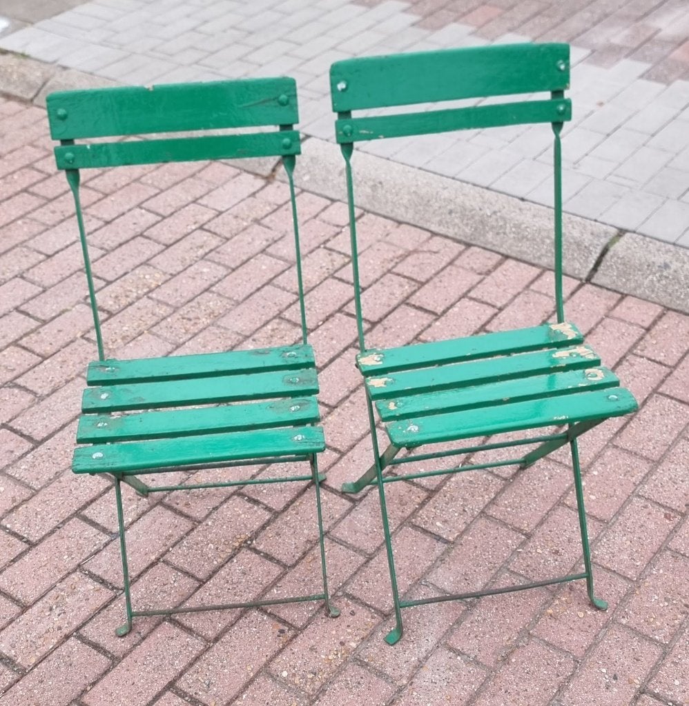 Chaises de patio - Chaises de bistrot, Maison & Meubles, Chaises, Autres couleurs, Bistrostoelen, Comme neuf, Deux