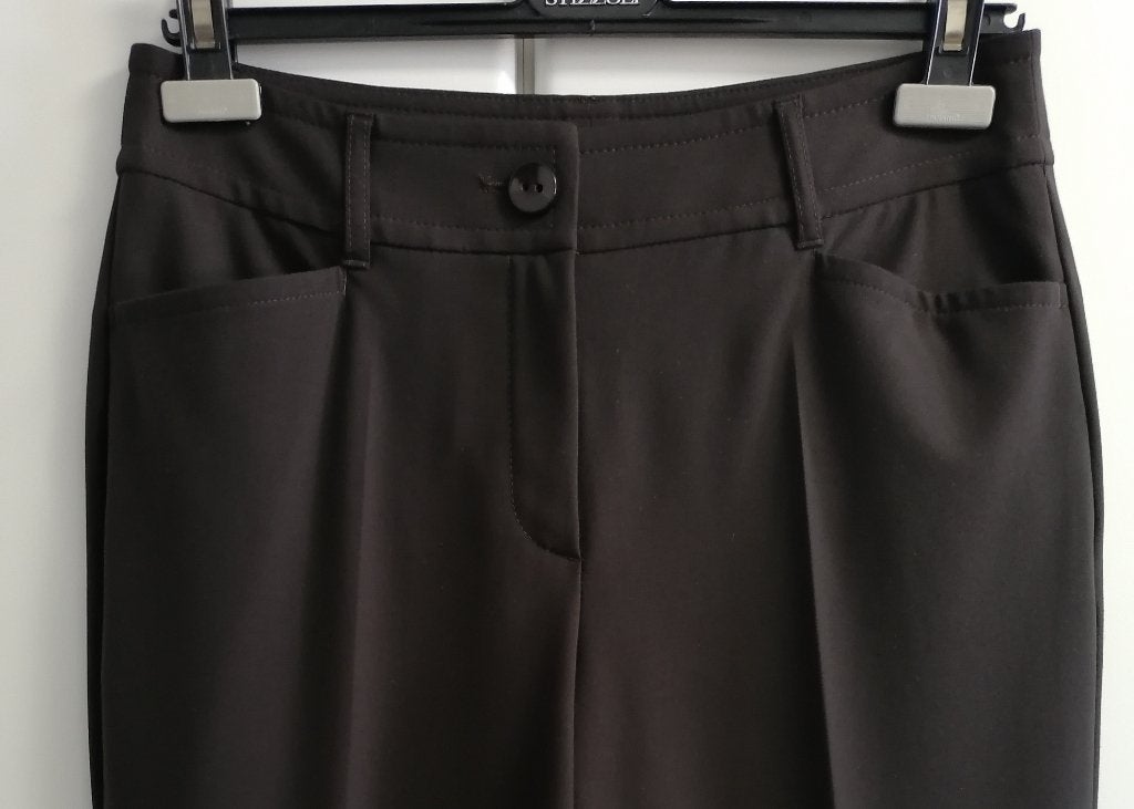 Donkerbruin geklede broek van Taifun, 38 NIEUW, Kleding | Dames, Ophalen of Verzenden, Nieuw