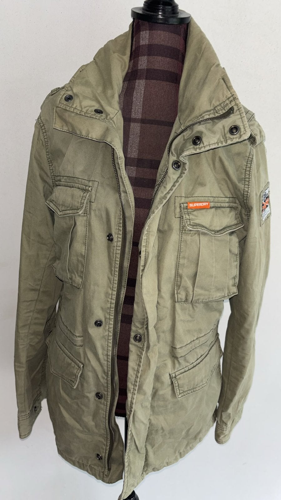 jas heren Superdry maat M, Enlèvement ou Envoi, Comme neuf, Taille 48/50 (M), Vert