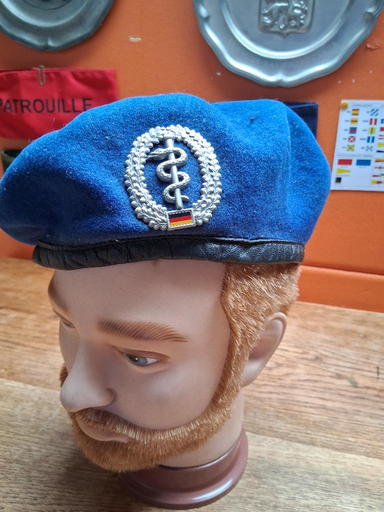 allemand. Béret, Collections, Objets militaires | Général, Enlèvement ou Envoi, Armée de terre, Casque ou Béret