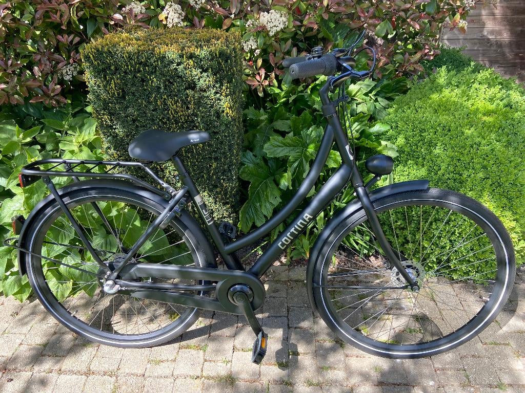 Nieuwe Cortina dames/meisjesfiets, frame 49, mat zwart., Fietsen en Brommers, 47 tot 50 cm, Versnellingen, Nieuw, Trommelrem