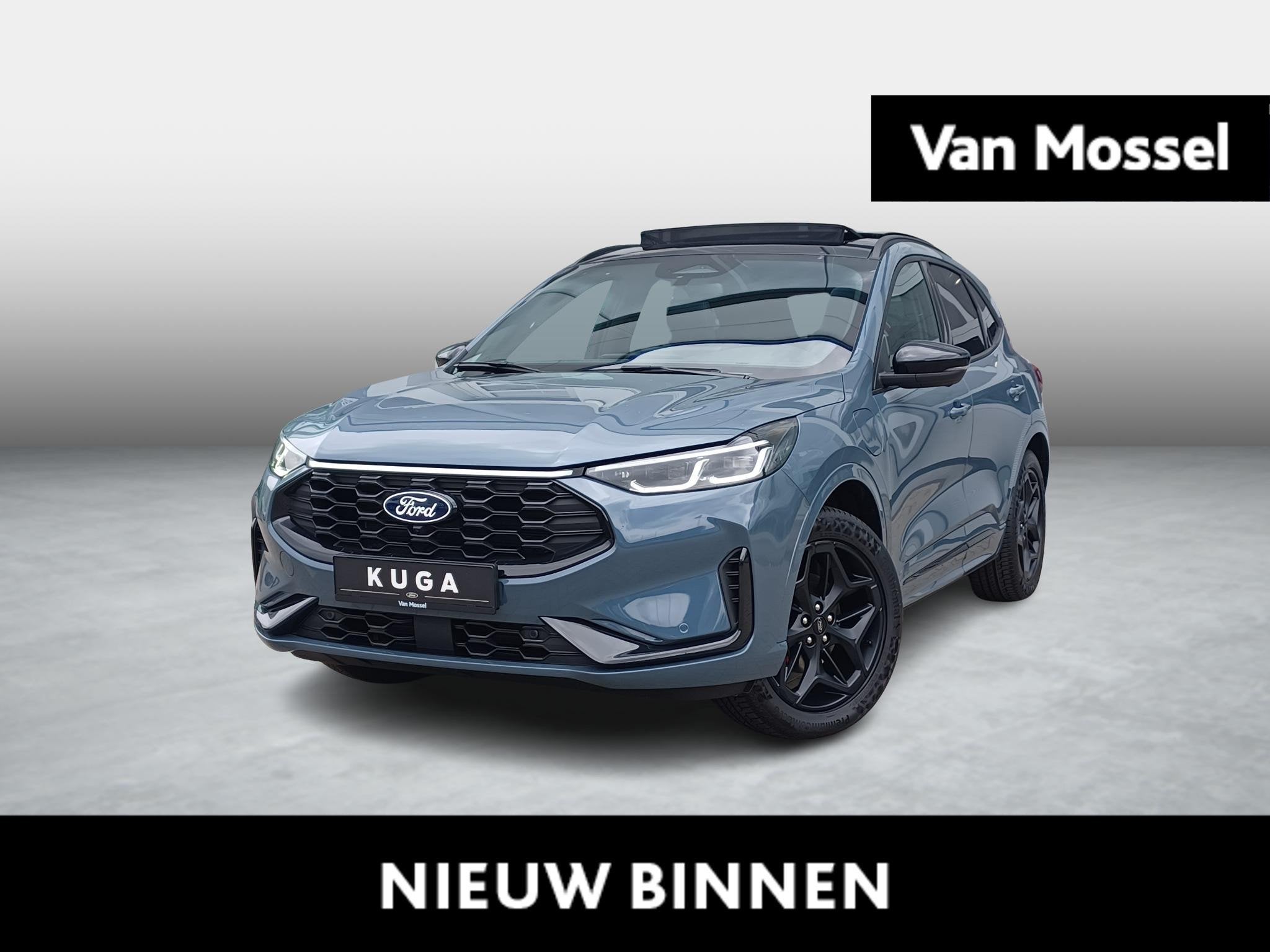 Ford Kuga 2.5i PHEV Aut. 178kW Bluecruise Edition - Pano dak, Auto's, Stof, 4 cilinders, Blauw, Plug-in hybride